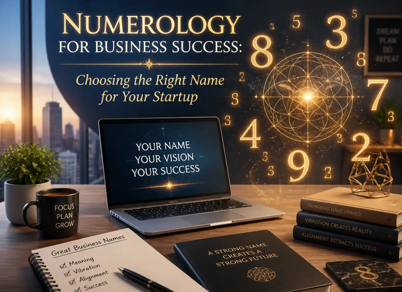 Ancient Vedic charts and symbols representing Numerology for Business Success at Nabatara Foundation