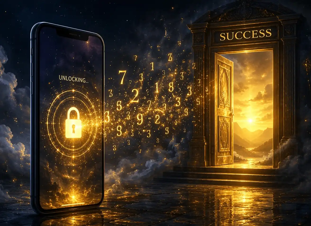 A spiritual guide explaining mobile number numerology for success at Nabatara Foundation